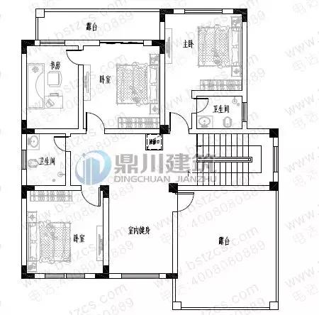 5款三層小別墅設計圖，農村房子這樣建夠大氣夠體面，復式客廳+大露臺
