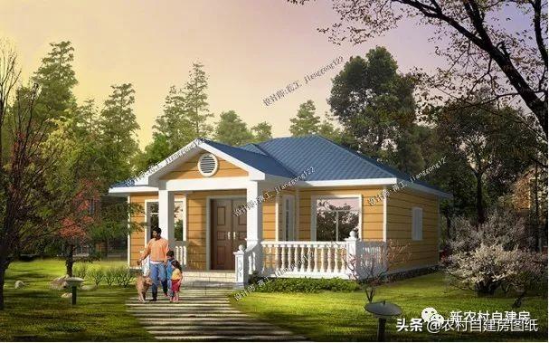 幾款一層養(yǎng)老別墅設(shè)計圖，造型簡單，造價經(jīng)濟，簡單實用