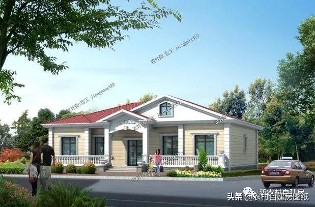 幾款一層養(yǎng)老別墅設(shè)計圖，造型簡單，造價經(jīng)濟，簡單實用