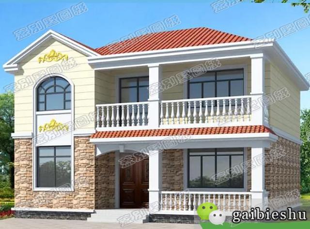 二層農村小別墅建筑設計圖紙（附效果圖），大氣優雅的設計，彰顯現代時尚