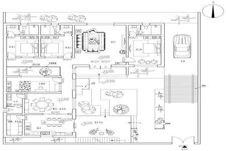 鄉村一層別墅設計圖，外觀小巧精致，透著中國傳統氣息
