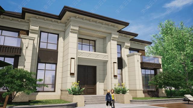 新中式別墅設計圖，建筑風格給人一種非常舒適的感覺