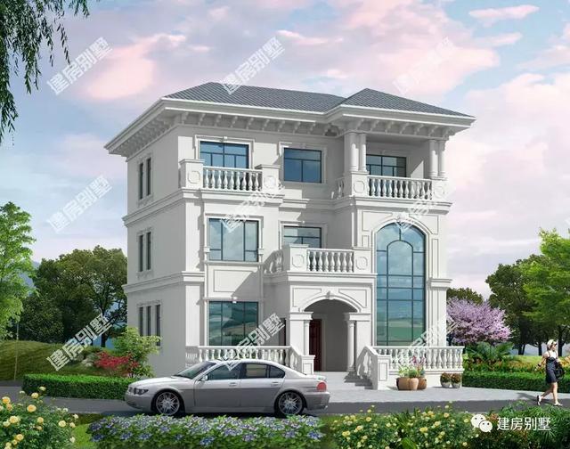 5棟風格不同的三層別墅設計圖，戶型南北通透