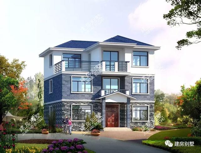 5棟風格不同的三層別墅設計圖，戶型南北通透