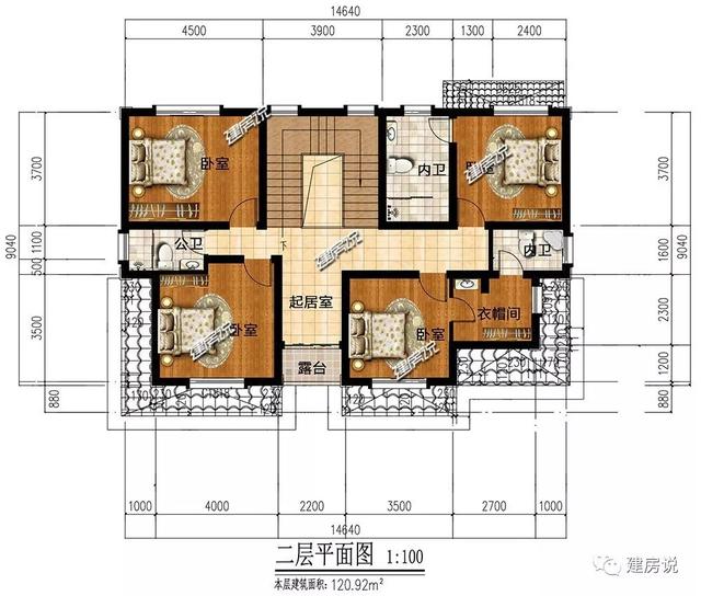 好看又實用的二層別墅設計圖，外觀新穎，戶型與眾不同