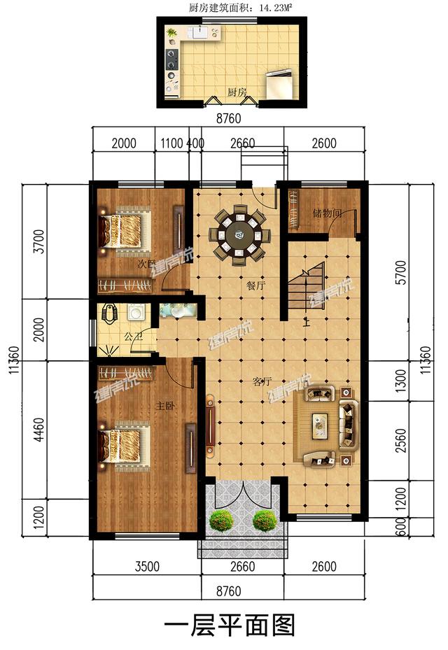 農村最漂亮二層別墅設計圖，實用美觀又經濟