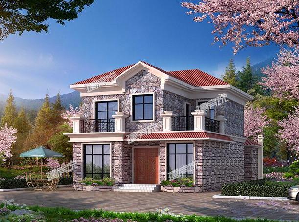 農村最漂亮二層別墅設計圖，實用美觀又經濟