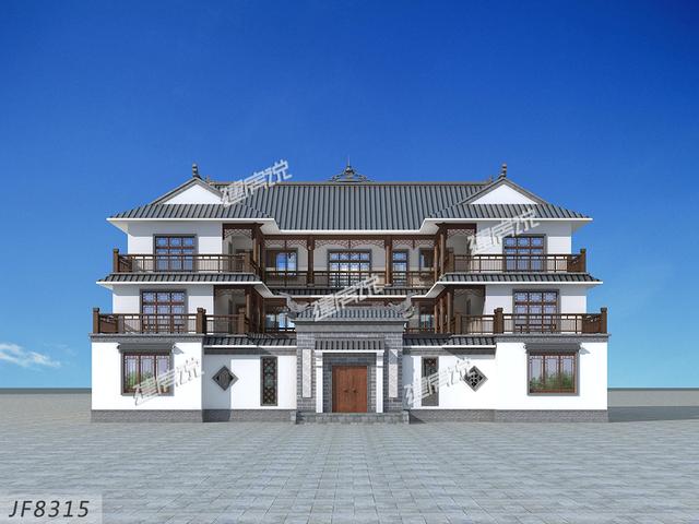 最美中式四合院設(shè)計(jì)圖，福建土豪豪砸1千萬建造，十里八鄉(xiāng)繞路來看