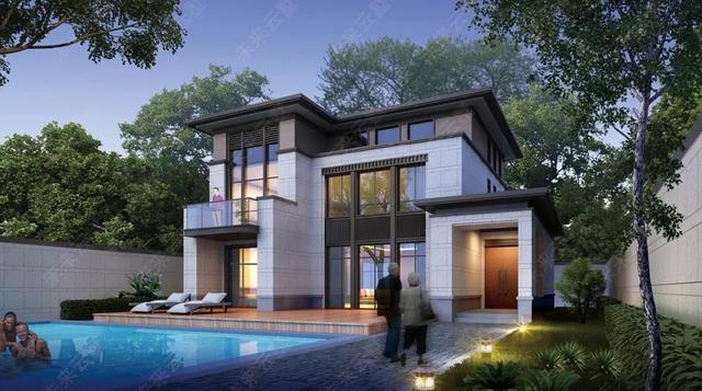 58.8萬新中式別墅設計圖紙，139.9㎡五室四廳