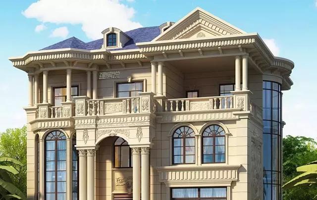 豪華別墅設計圖，江西老表花52萬建了棟，雍容華貴，人人夸他有本事