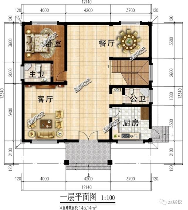 這棟二層別墅設計圖，絕對實力派，26萬起建