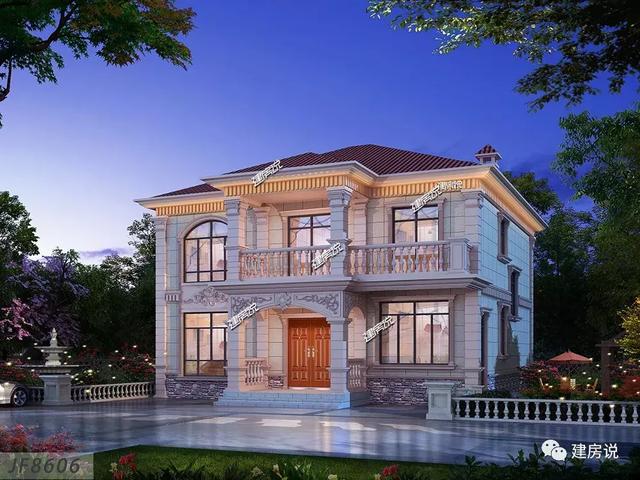 這棟二層別墅設計圖，絕對實力派，26萬起建