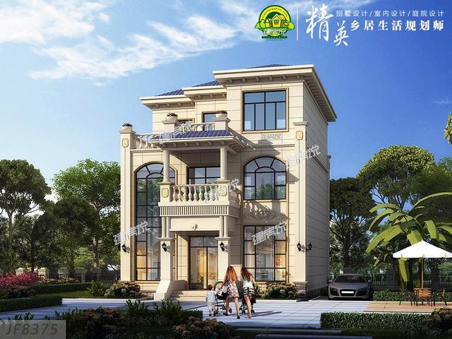 105平的三層別墅設計圖，大氣又實用，看過的都說好