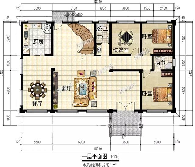 奢華歐式別墅設計圖，棋牌室，書房，大露臺，都只是標配