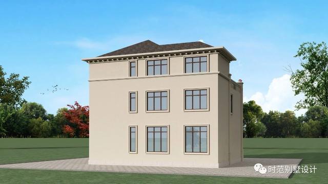 開間13米的復式三層鄉村別墅設計圖，7臥6衛，建在老家很風光