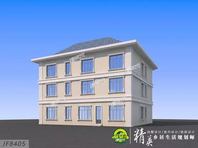 16X15三層歐式別墅設計圖，娛樂室+露臺+衣帽間，住的寬敞又舒適