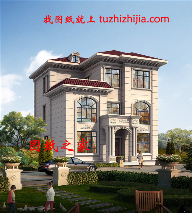 10米&times;12米30萬以內農村建房三層豪華歐式別墅，處處顯品味