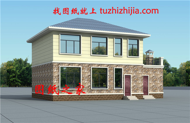 農村27萬二層自建別墅設計圖,占地140平米左右,戶型極好