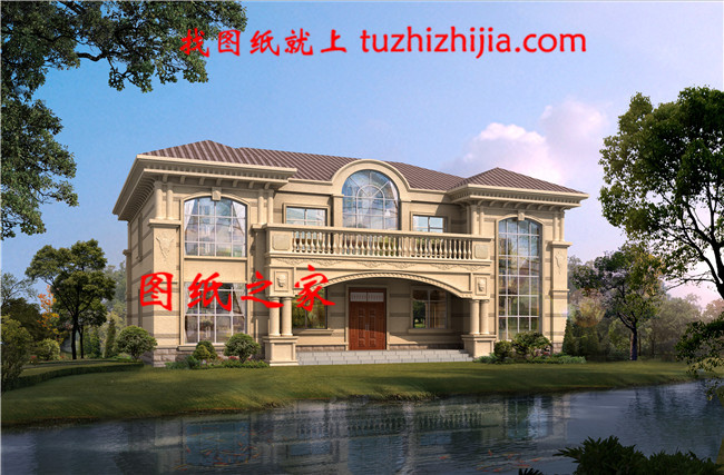 50萬左右農村豪華二層別墅 ,大廳中空,外觀精美獨特