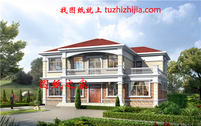 200平米2層別墅設計圖，別墅的配色清新淡雅