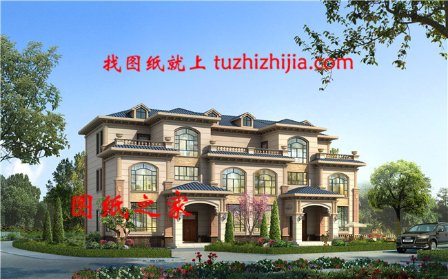 自建三層雙拼別墅戶型圖,完美的戶型就是它