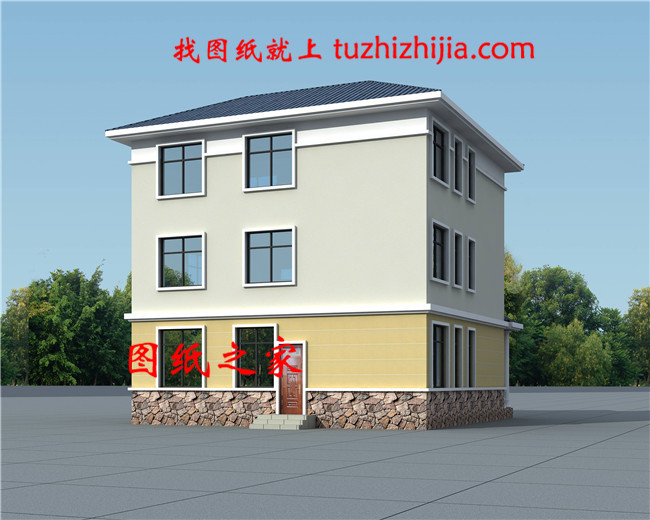 140平米二層半帶露臺別墅圖片及圖紙，戶型極佳