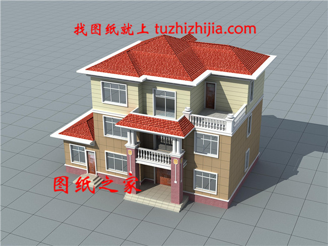 2019新款三層別墅設計圖片大全，占地170平米左右