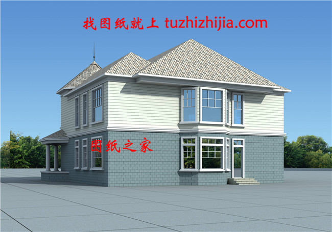 五十萬二層半鄉村別墅,占地200平米左右,客廳挑空設計