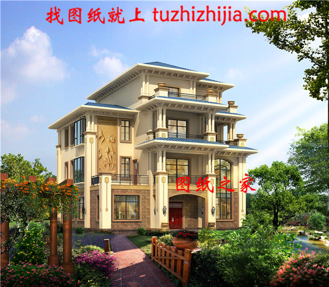 新農(nóng)村四層復(fù)式獨棟別墅設(shè)計戶型圖片