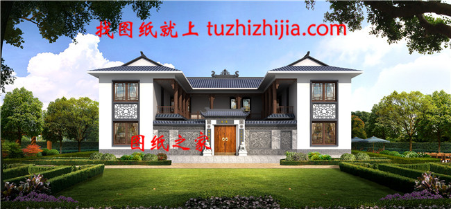 中式二層別墅小樓設計圖