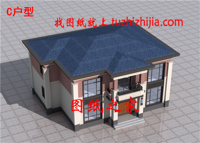 高品質(zhì)簡(jiǎn)單精致帶儲(chǔ)藏室兩層農(nóng)村自建房