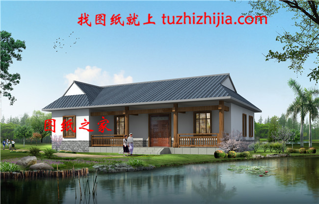 20萬鄉村一層別墅效果圖及設計圖，經典實用，占地170平