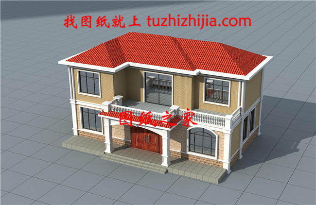 二層現代簡歐式別墅,帶神位與柴火房