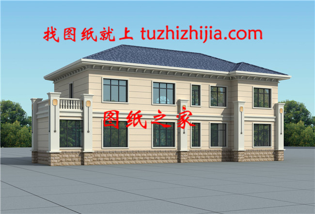 二層簡約高端別墅，歐式精美、現代洋氣