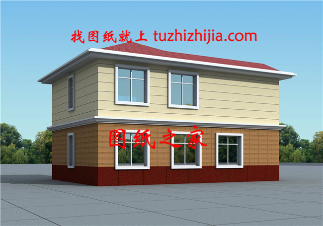 現(xiàn)代簡約時尚二層帶超大露臺農(nóng)村別墅