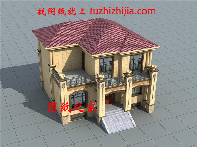 帶地下室二層別墅戶型設計圖,占地140平左右