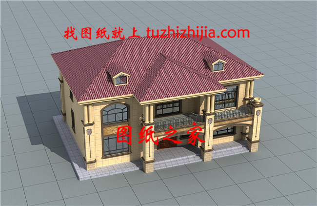 170平方米歐式二層自建別墅設計圖