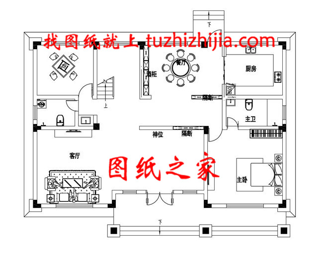 170平方米歐式二層自建別墅設計圖