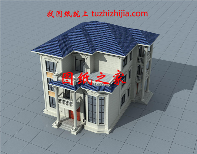 150平方米的新農村自建三層小別墅設計施工圖紙及效果圖