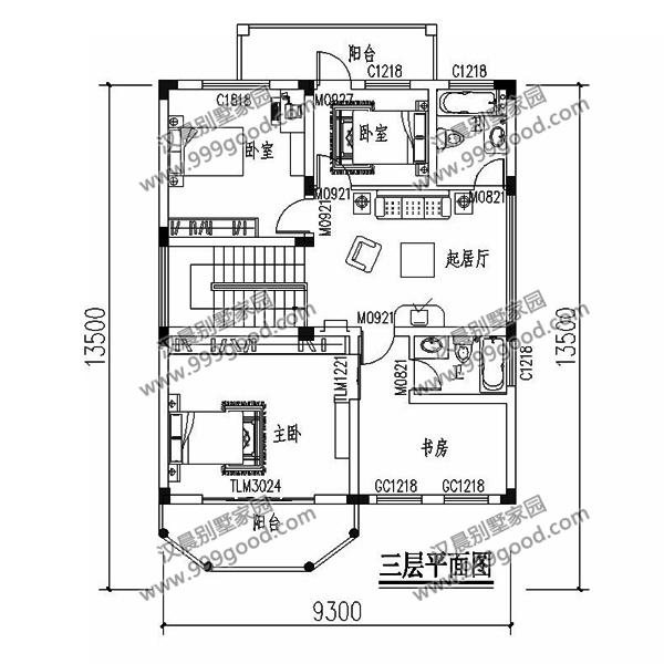 農(nóng)村小開間別墅設(shè)計圖，帶旋轉(zhuǎn)樓梯，挑空客廳，非常漂亮