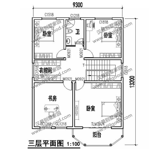 農(nóng)村小開間別墅設(shè)計圖，帶旋轉(zhuǎn)樓梯，挑空客廳，非常漂亮