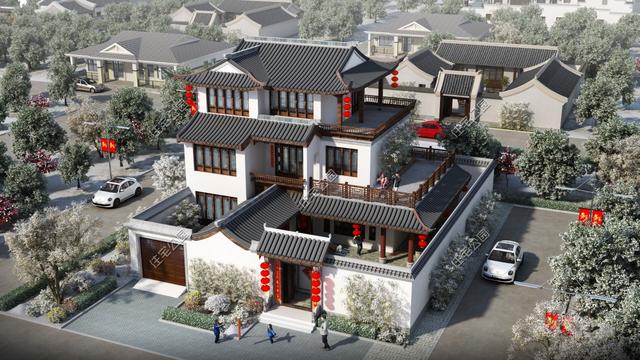 8套清新雅致的新中式別墅設計圖，這才是中國農村該有的樣子