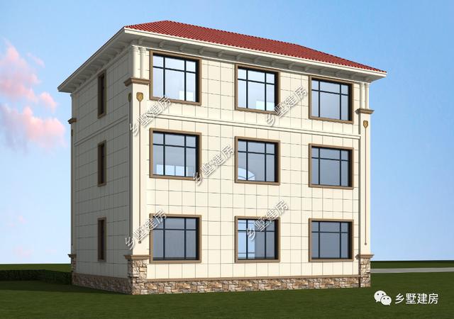 農村自建別墅設計圖，22萬建成，挑空客廳+超大陽臺，美觀又實用