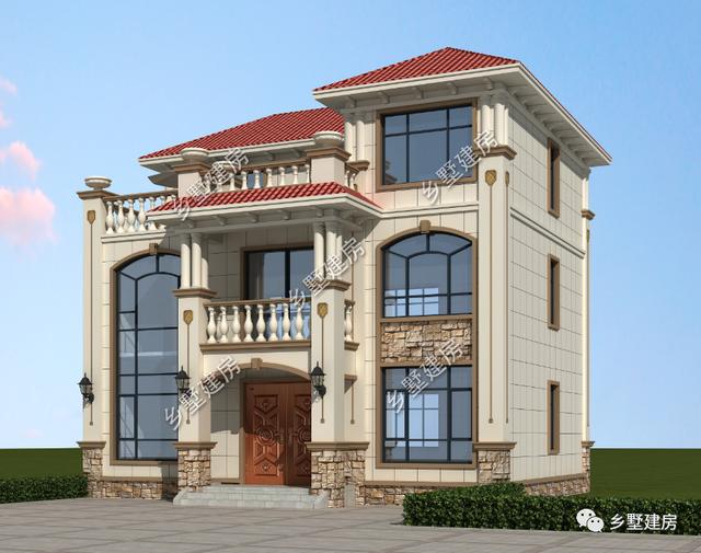 農村自建別墅設計圖，22萬建成，挑空客廳+超大陽臺，美觀又實用