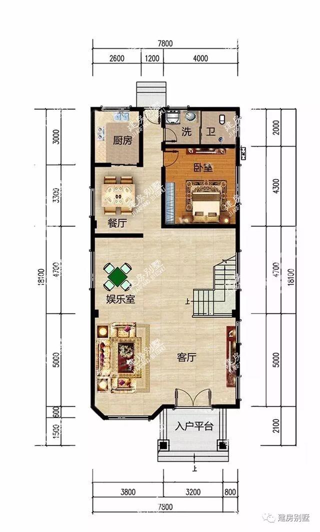 兩款平屋面的自建房設計圖，展現出鄉村別墅的絢麗風采