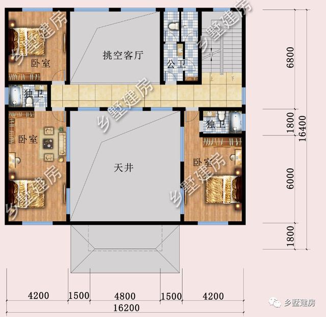 新中式風格農村自建別墅設計圖，充分展示了中國風建筑的魅力