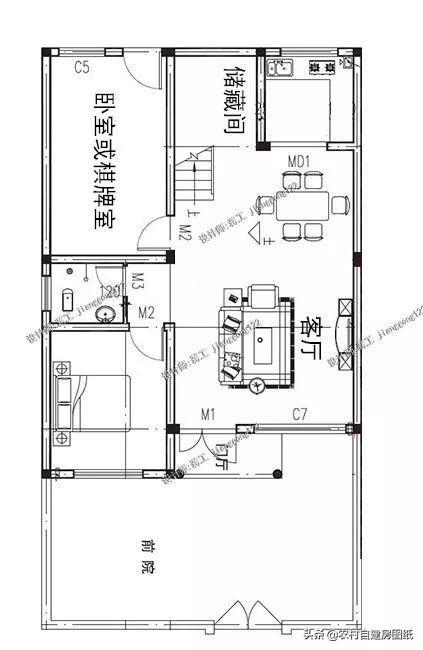 9款農村小別墅設計圖，造價都很經濟，預算在20萬左右
