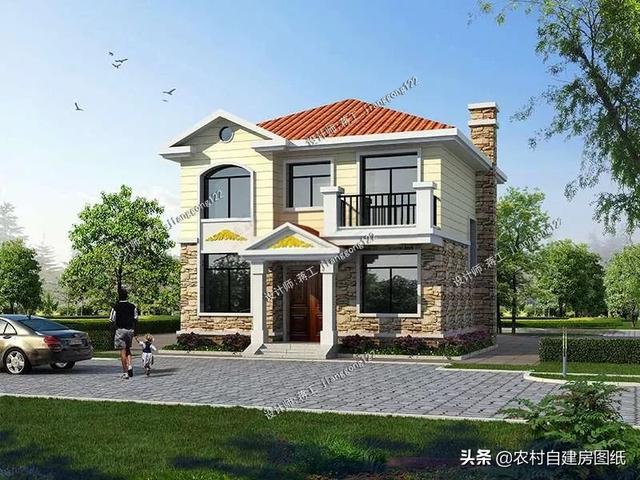 9款農村小別墅設計圖，造價都很經濟，預算在20萬左右