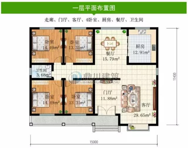 8套農村別墅圖紙，開間15米，都好氣派，一輩子建一棟足矣