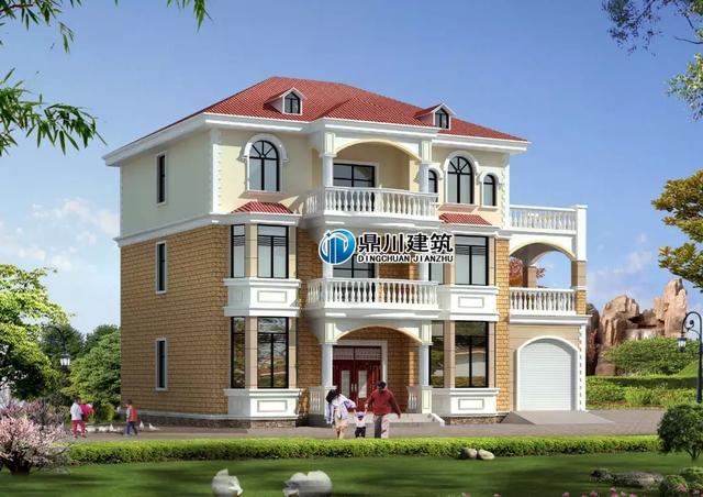 8套農村別墅圖紙，開間15米，都好氣派，一輩子建一棟足矣